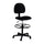 Black Fabric Drafting Chair (Cylinders: 22.5''-27''H or 26''-30.5''H) - Flash Furniture