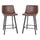 Armless 24 Inch Counter Height Stools w/Footrests in Chocolate Brown, Set of 2 - Flash Furniture