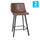 Armless 24 Inch Counter Height Stools w/Footrests in Chocolate Brown, Set of 2 - Flash Furniture