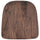 Rustic Walnut Wood Seat for Colorful Metal Chairs - Flash Furniture