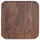 Rustic Walnut Wood Seat for Colorful Metal Barstools - Flash Furniture