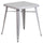 Commercial Grade 23.75'' Square Silver Metal Indoor-Outdoor Table - Flash Furniture