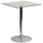 23.75'' Square Glass Table with 30''H Chrome Base - Flash Furniture
