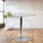 23.75'' Square Glass Table with 30''H Chrome Base - Flash Furniture