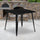 Commercial Grade 31.75'' Square Black Metal Indoor-Outdoor Table - Flash Furniture