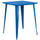 Commercial Grade 31.5'' Square Blue Metal Indoor-Outdoor Bar Height Table - Flash Furniture