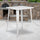 Commercial Grade 31.5'' Square White Metal Indoor-Outdoor Bar Height Table - Flash Furniture