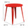 Commercial Grade 30'' Round Red Metal Indoor-Outdoor Table - Flash Furniture