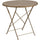 Commercial Grade 30'' Round Gold Indoor-Outdoor Steel Folding Patio Table - Flash Furniture