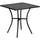 Commercial Grade 28'' Square Black Indoor-Outdoor Steel Patio Table - Flash Furniture