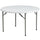 4-Foot Round Granite White Plastic Folding Table - Flash Furniture