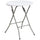 2-Foot Round Granite White Plastic Folding Table - Flash Furniture