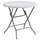 2.63-Foot Round Granite White Plastic Folding Table - Flash Furniture