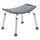 300 Lb. Capacity, Adjustable Gray Bath, Shower Chair with Non-slip Feet - Flash Furniture