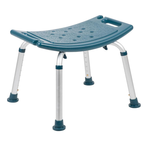 300 Lb. Capacity, Adjustable Navy Bath, Shower Chair with Non-slip Feet - Flash Furniture