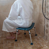300 Lb. Capacity, Adjustable Navy Bath, Shower Chair with Non-slip Feet - Flash Furniture