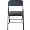 2-Pack Advantage Black Padded Metal Folding Chair - Black 1-in Fabric Seat - Flash Furniture