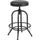 30'' Barstool with Swivel Lift Black LeatherSoft Seat - Flash Furniture