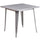 Commercial Grade 31.5'' Square Silver Metal Indoor-Outdoor Table - Flash Furniture