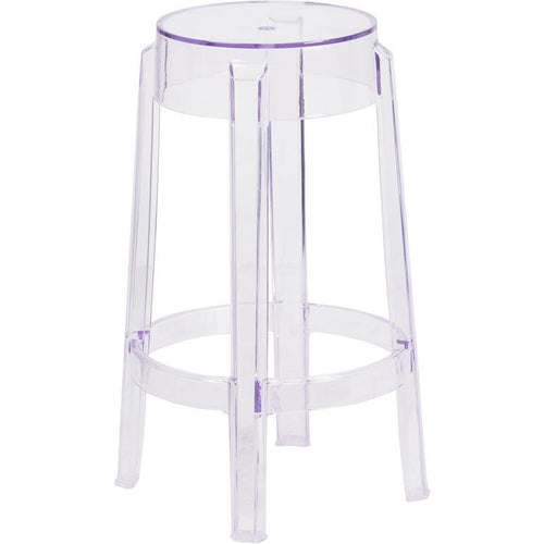25.75'' High Transparent Counter Height Stool - Flash Furniture