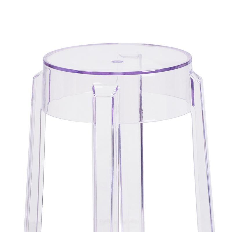 25.75'' High Transparent Counter Height Stool - Flash Furniture