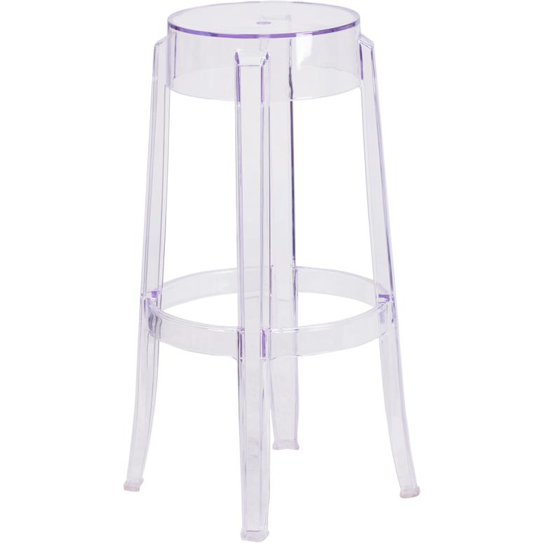 29.75'' High Transparent Barstool - Flash Furniture
