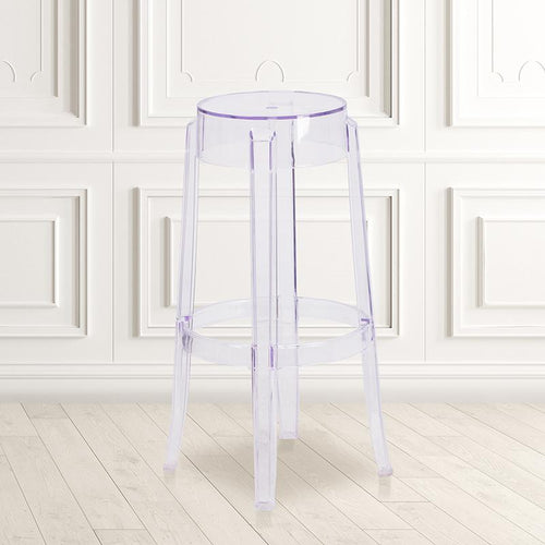 29.75'' High Transparent Barstool - Flash Furniture