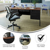 30x60 Double Pedestal Desk with 5 Locking Drawers, Walnut Top and Black Frame - Flash Furniture