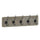 Wall Mounted 24 in Weathered Solid Pine Wood Storage Rack with 5 Hooks - Flash Furniture