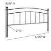 Woodstock Decorative Black Metal King Size Headboard - Flash Furniture