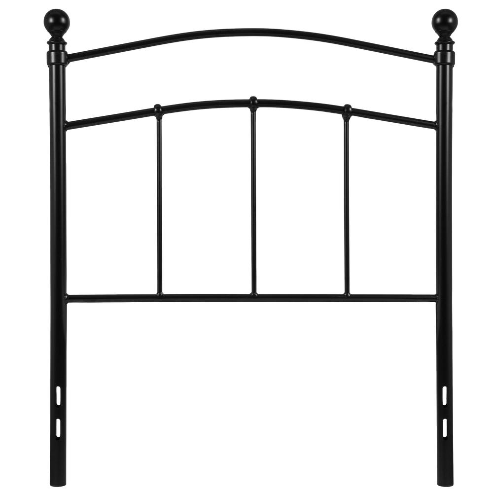 Woodstock Decorative Black Metal Twin Size Headboard - Flash Furniture