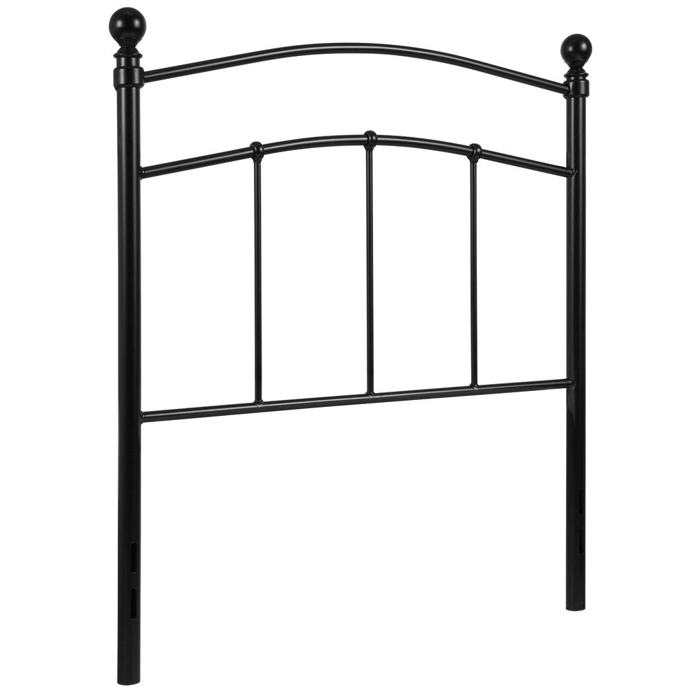 Woodstock Decorative Black Metal Twin Size Headboard - Flash Furniture