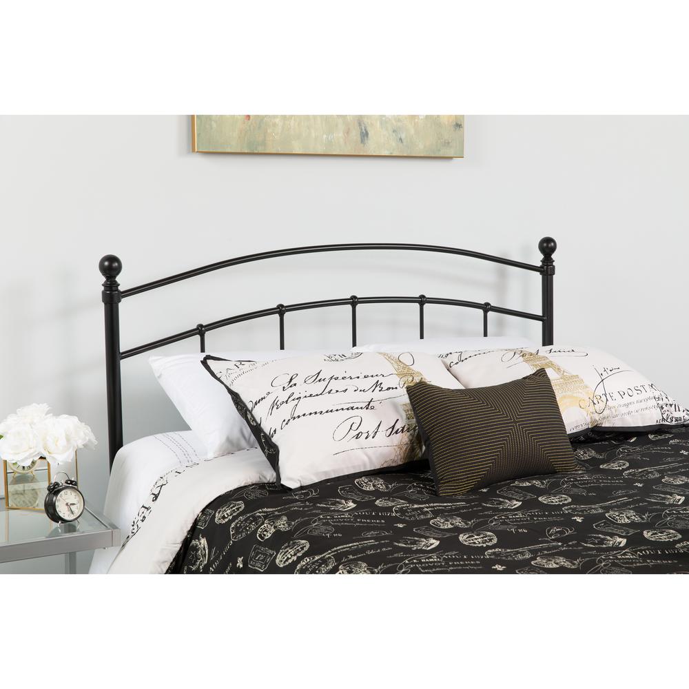 Woodstock Decorative Black Metal Twin Size Headboard - Flash Furniture