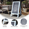 Vintage A-Frame Double Sided Magnetic Message Board - Flash Furniture