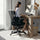 High Back Black Mesh Swivel Office Chair with Black Frame and Flip-up Arms - Flash Furniture
