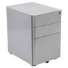3-Drawer Mobile Locking Filing Cabinet with Anti-Tilt Mechanism, Gray - Flash Furniture
