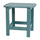 All-Weather Poly Resin Wood Adirondack Side Table in Teal - Flash Furniture