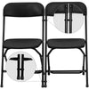 Black Plastic Ganging Clips - Set of 2 - Flash Furniture
