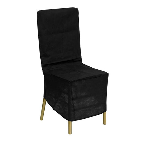 Black Fabric Chiavari Chair Storage Cover - Flash Furniture