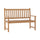 Patio Acacia Wood Bench, 2-Person Slatted Seat Loveseat , Brown - Flash Furniture