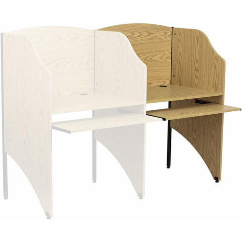 Add-On Study Carrel in Oak Finish - Flash Furniture