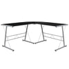L-Shaped Desk 83.5'' Computer Corner Desk, Black - Flash Furniture