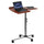 Angle and Height Adjustable Mobile Laptop Computer Table with Cherry Top - Flash Furniture
