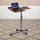 Angle and Height Adjustable Mobile Laptop Computer Table with Cherry Top - Flash Furniture
