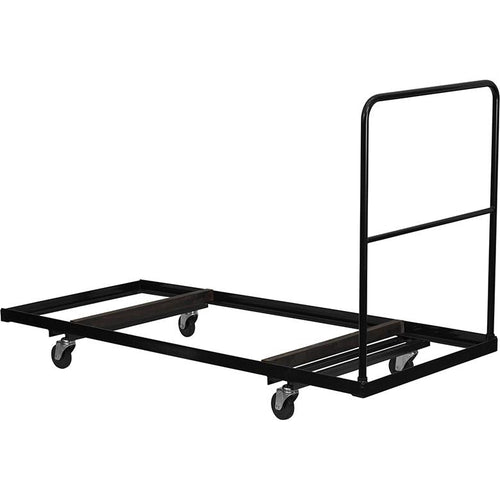 Black Folding Table Dolly for 30''W x 72''D Rectangular Folding Tables - Flash Furniture