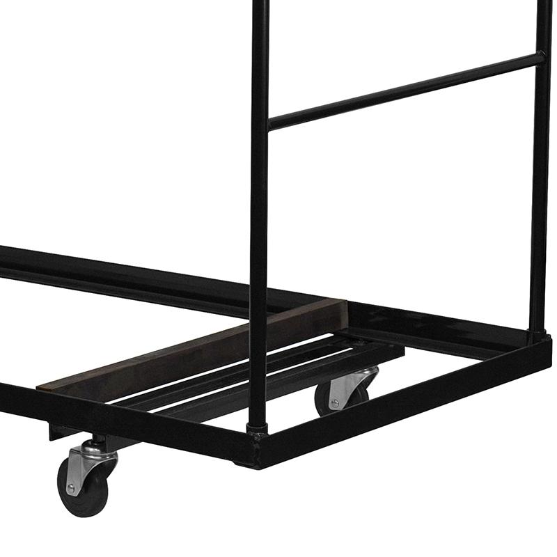 Black Folding Table Dolly for 30''W x 72''D Rectangular Folding Tables - Flash Furniture