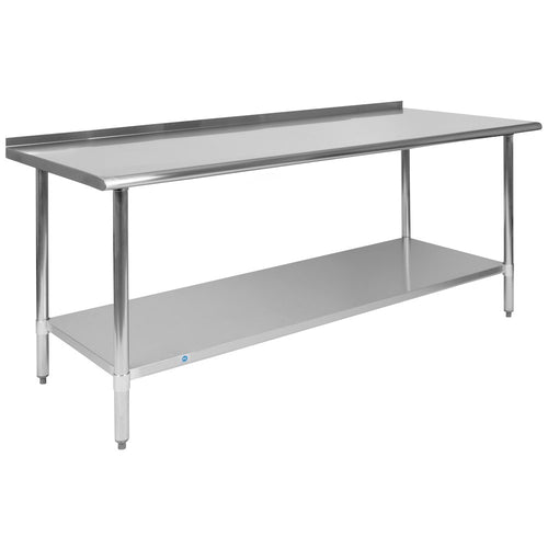 Stainless Steel 18  Gauge Prep and Work Table - Flash Furniture