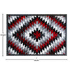 Southwestern 5' x 7' Red Area Rug - Olefin Rug with Jute Backing - Flash Furniture