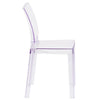 Ghost Chair with Square Back in Transparent Crystal - Flash Furniture