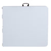 4.97-Foot Bi-Fold Granite White Plastic Folding Table - Flash Furniture